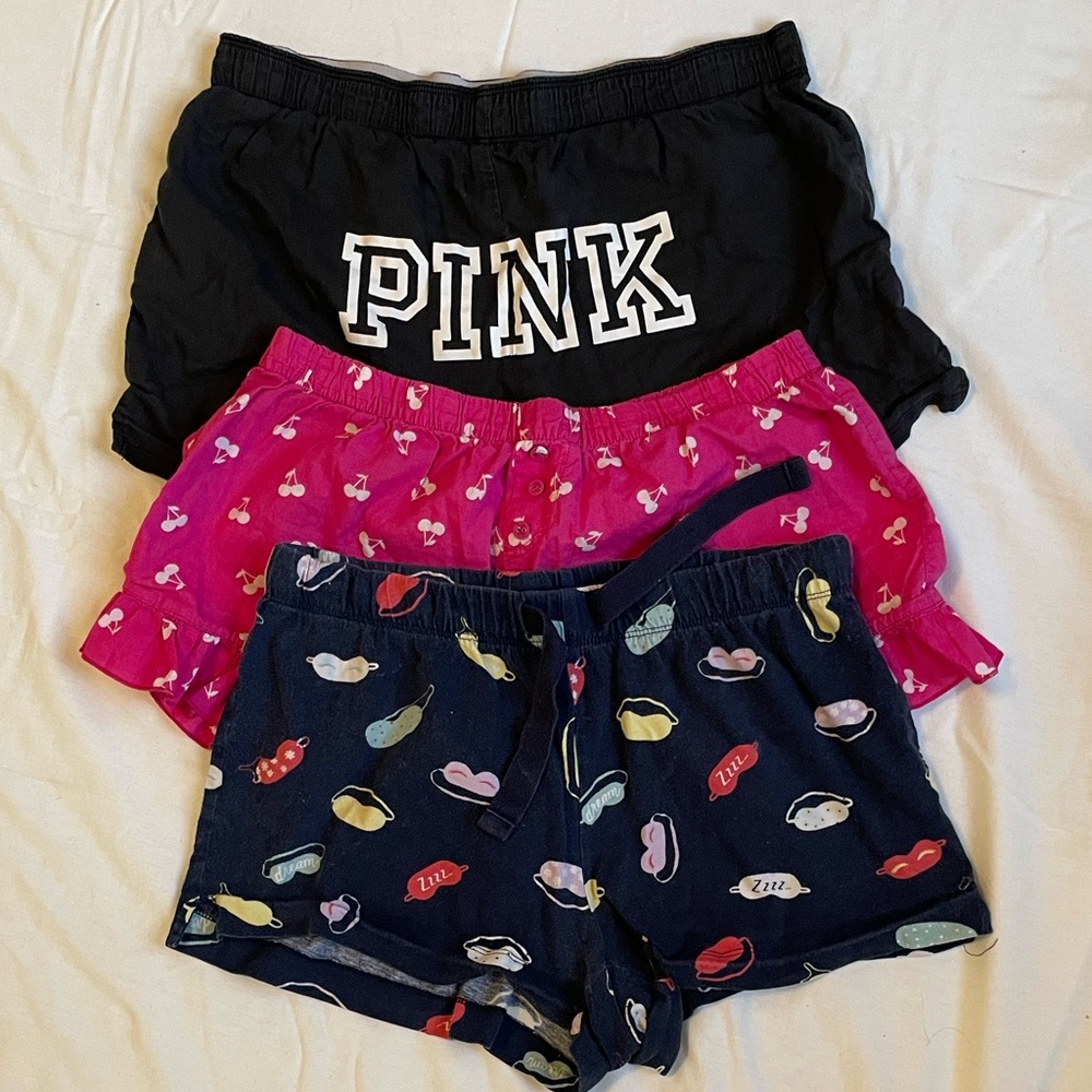 Sleepwear Loungewear Shorts Bundle 3 Pc Victorias Secret Joe Fres